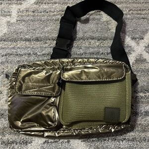Free People Movement Courtside Cargo Sling Bag - Olive Green
